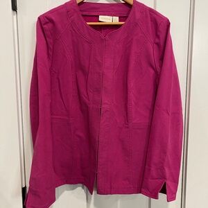 Chicos Pink Jacket Size 2